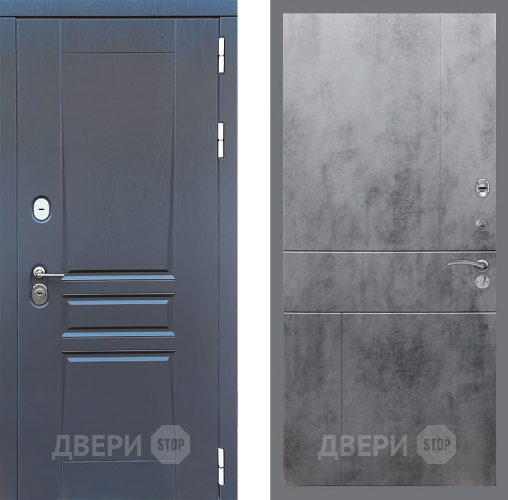 Входная металлическая Дверь Стоп ПЛАТИНУМ ФЛ-290 Бетон темный в Балашихе