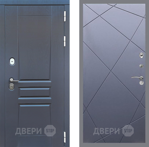 Входная металлическая Дверь Стоп ПЛАТИНУМ ФЛ-291 Силк титан в Балашихе