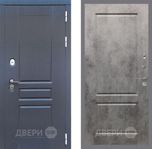 Входная металлическая Дверь Стоп ПЛАТИНУМ ФЛ-117 Бетон темный в Балашихе