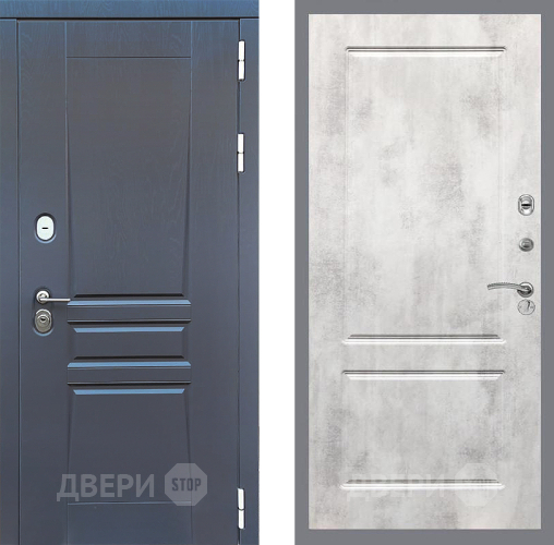 Входная металлическая Дверь Стоп ПЛАТИНУМ ФЛ-117 Бетон светлый в Балашихе
