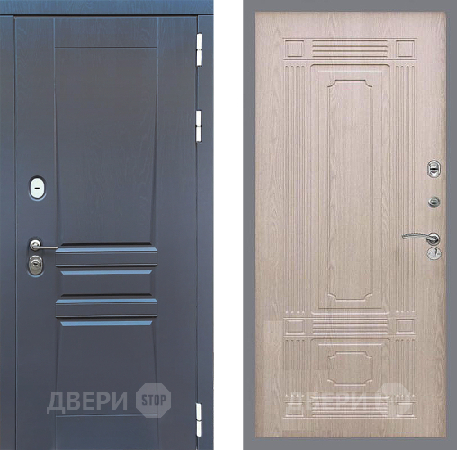 Входная металлическая Дверь Стоп ПЛАТИНУМ ФЛ-2 Беленый дуб в Балашихе