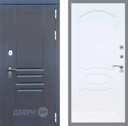 Дверь Стоп ПЛАТИНУМ ФЛ-128 Белый ясень в Балашихе