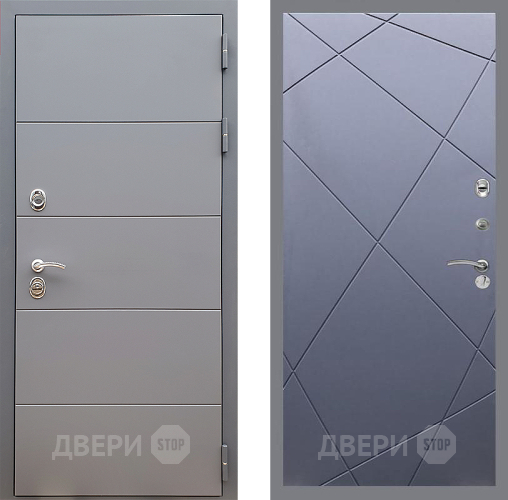 Входная металлическая Дверь Стоп АРТ ГРАФИТ ФЛ-291 Силк титан в Балашихе