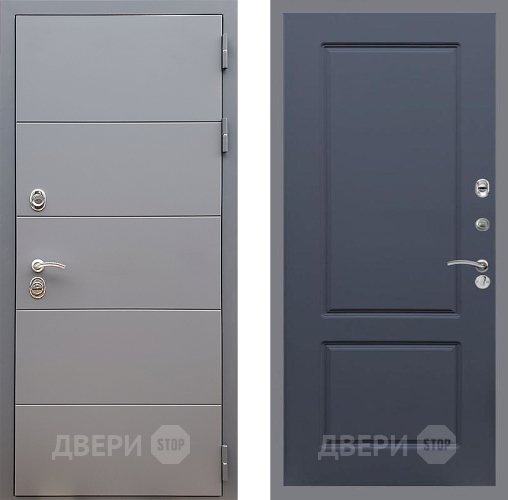 Входная металлическая Дверь Стоп АРТ ГРАФИТ ФЛ-117 Силк титан в Балашихе