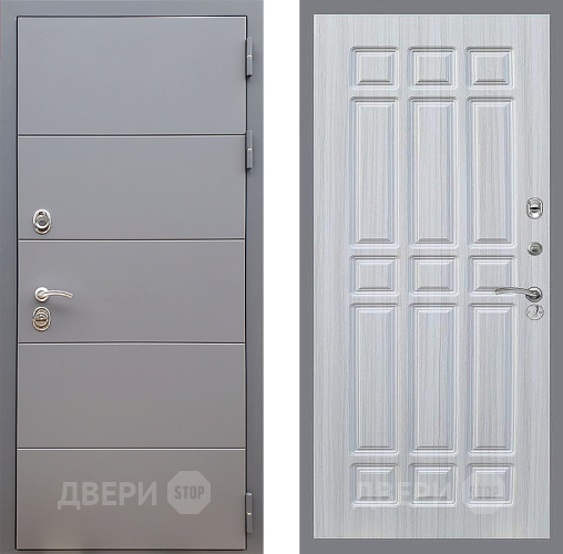 Входная металлическая Дверь Стоп АРТ ГРАФИТ ФЛ-33 Сандал белый в Балашихе