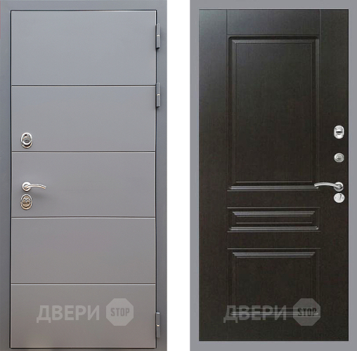 Входная металлическая Дверь Стоп АРТ ГРАФИТ ФЛ-243 Венге в Балашихе