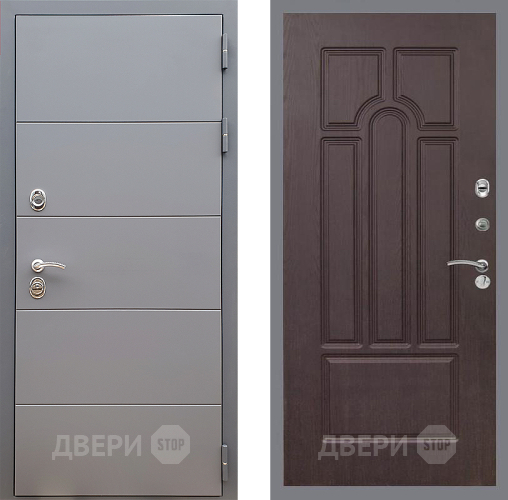 Входная металлическая Дверь Стоп АРТ ГРАФИТ ФЛ-58 Венге в Балашихе