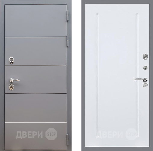 Входная металлическая Дверь Стоп АРТ ГРАФИТ ФЛ-68 Силк Сноу в Балашихе