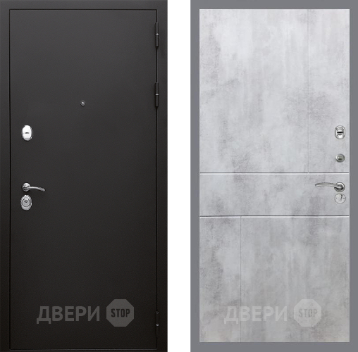 Входная металлическая Дверь Стоп КЛАССИК Шагрень ФЛ-290 Бетон светлый в Балашихе