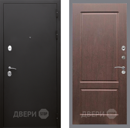 Входная металлическая Дверь Стоп КЛАССИК Шагрень ФЛ-117 Орех премиум в Балашихе