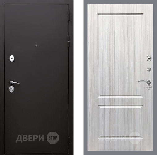 Входная металлическая Дверь Стоп КЛАССИК Шагрень ФЛ-117 Сандал белый в Балашихе