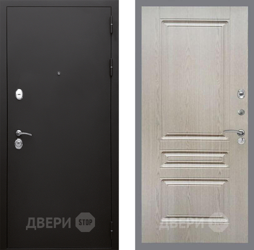 Входная металлическая Дверь Стоп КЛАССИК Шагрень ФЛ-243 Беленый дуб в Балашихе