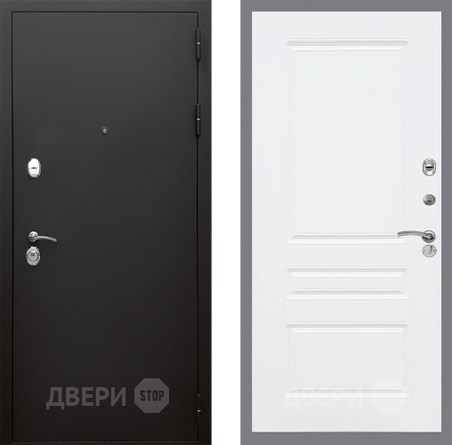Входная металлическая Дверь Стоп КЛАССИК Шагрень ФЛ-243 Силк Сноу в Балашихе