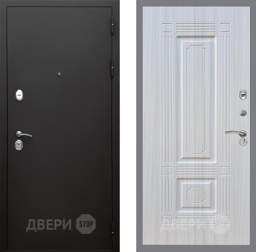 Входная металлическая Дверь Стоп КЛАССИК Шагрень ФЛ-2 Сандал белый в Балашихе