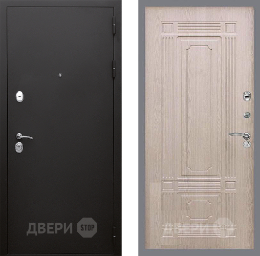 Входная металлическая Дверь Стоп КЛАССИК Шагрень ФЛ-2 Беленый дуб в Балашихе