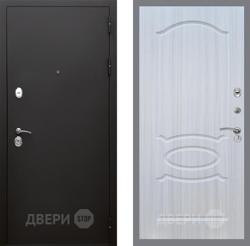 Входная металлическая Дверь Стоп КЛАССИК Шагрень ФЛ-128 Сандал белый в Балашихе