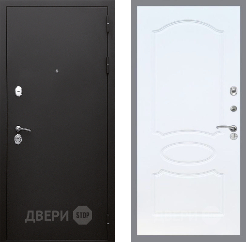 Входная металлическая Дверь Стоп КЛАССИК Шагрень ФЛ-128 Белый ясень в Балашихе