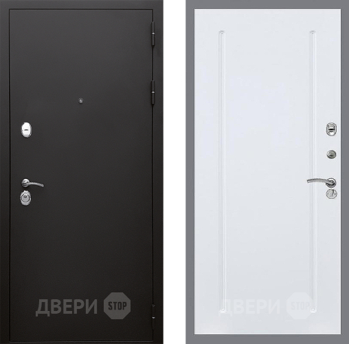 Входная металлическая Дверь Стоп КЛАССИК Шагрень ФЛ-68 Силк Сноу в Балашихе
