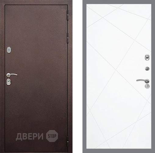 Входная металлическая Дверь Стоп КЛАССИК Медь ФЛ-291 Силк Сноу в Балашихе