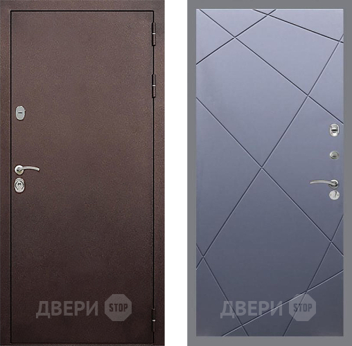 Входная металлическая Дверь Стоп КЛАССИК Медь ФЛ-291 Силк титан в Балашихе