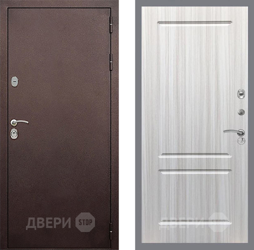 Входная металлическая Дверь Стоп КЛАССИК Медь ФЛ-117 Сандал белый в Балашихе