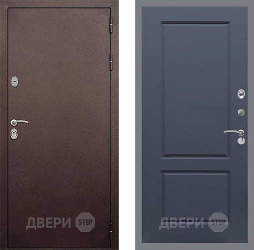 Входная металлическая Дверь Стоп КЛАССИК Медь ФЛ-117 Силк титан в Балашихе