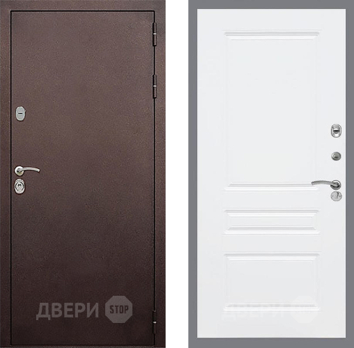 Дверь Стоп КЛАССИК Медь ФЛ-243 Силк Сноу в Балашихе