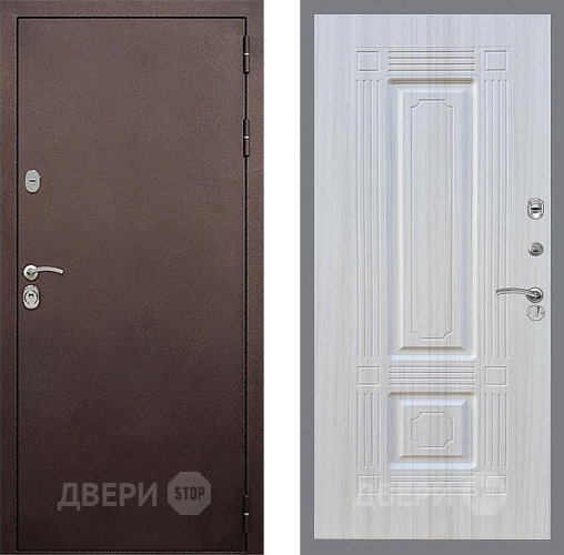 Входная металлическая Дверь Стоп КЛАССИК Медь ФЛ-2 Сандал белый в Балашихе