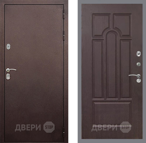 Входная металлическая Дверь Стоп КЛАССИК Медь ФЛ-58 Венге в Балашихе