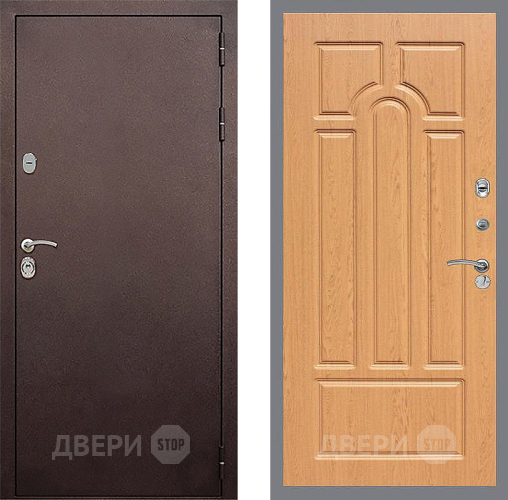 Входная металлическая Дверь Стоп КЛАССИК Медь ФЛ-58 Дуб в Балашихе