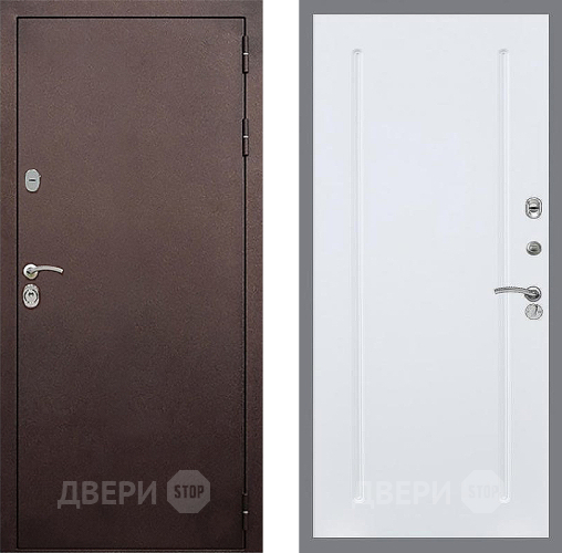 Входная металлическая Дверь Стоп КЛАССИК Медь ФЛ-68 Силк Сноу в Балашихе