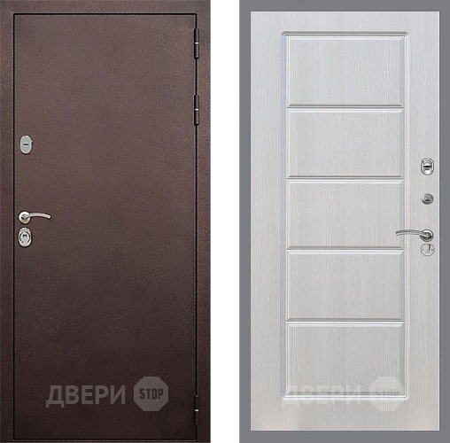 Входная металлическая Дверь Стоп КЛАССИК Медь ФЛ-39 Лиственница беж в Балашихе