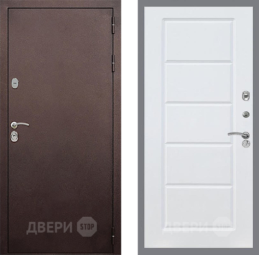 Входная металлическая Дверь Стоп КЛАССИК Медь ФЛ-39 Силк Сноу в Балашихе