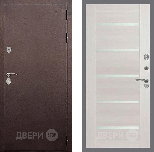 Входная металлическая Дверь Стоп КЛАССИК Медь СБ-14 Лиственница беж в Балашихе