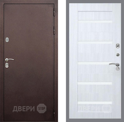 Входная металлическая Дверь Стоп КЛАССИК Медь СБ-14 Сандал белый в Балашихе