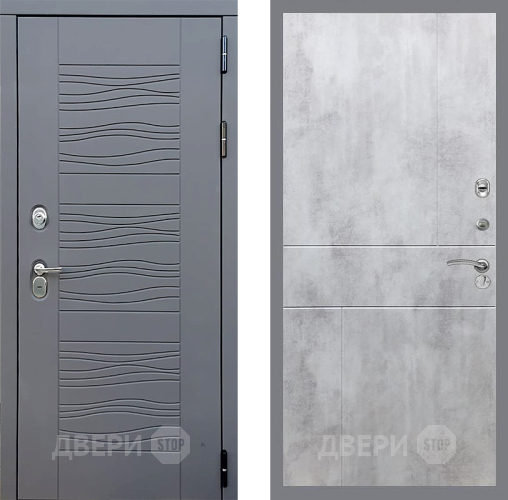 Входная металлическая Дверь Стоп СКАНДИ ФЛ-290 Бетон светлый в Балашихе