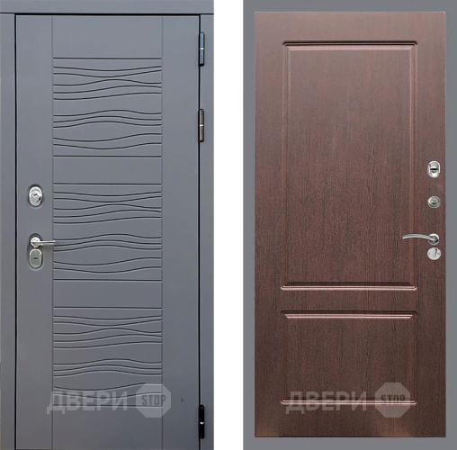 Входная металлическая Дверь Стоп СКАНДИ ФЛ-117 Орех премиум в Балашихе