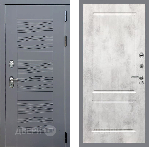 Входная металлическая Дверь Стоп СКАНДИ ФЛ-117 Бетон светлый в Балашихе