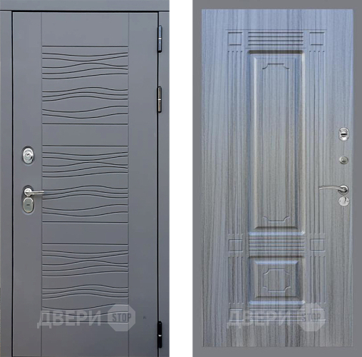 Входная металлическая Дверь Стоп СКАНДИ ФЛ-2 Сандал грей в Балашихе
