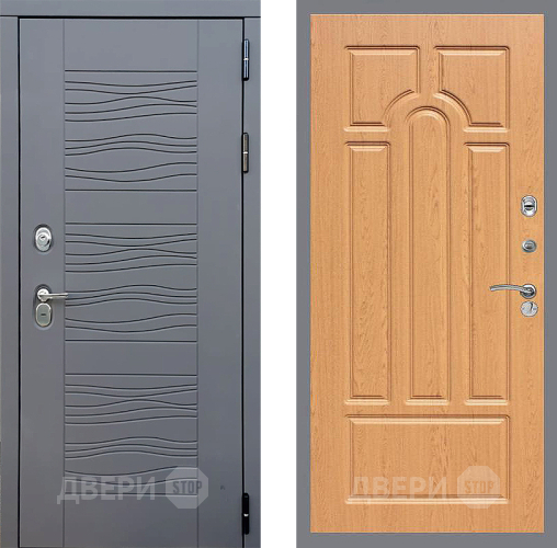 Входная металлическая Дверь Стоп СКАНДИ ФЛ-58 Дуб в Балашихе