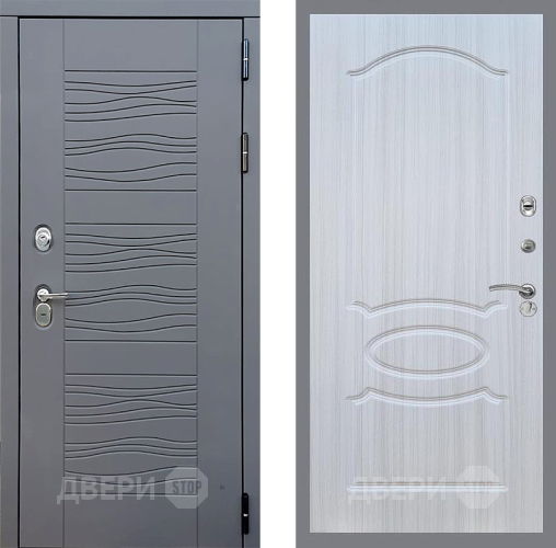 Входная металлическая Дверь Стоп СКАНДИ ФЛ-128 Сандал белый в Балашихе
