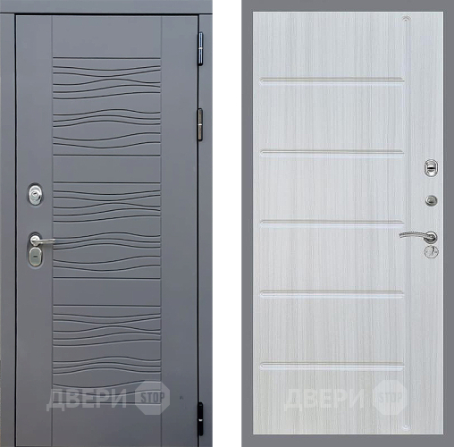 Входная металлическая Дверь Стоп СКАНДИ ФЛ-102 Сандал белый в Балашихе