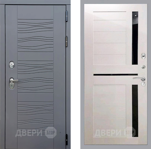 Входная металлическая Дверь Стоп СКАНДИ СБ-18 Лиственница беж в Балашихе