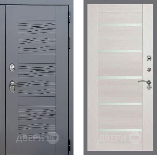 Входная металлическая Дверь Стоп СКАНДИ СБ-14 Лиственница беж в Балашихе