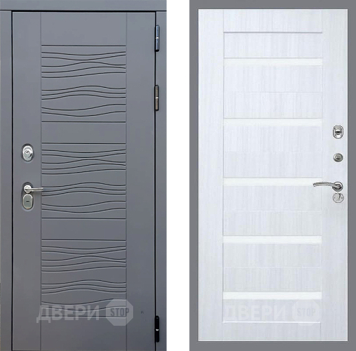 Входная металлическая Дверь Стоп СКАНДИ СБ-14 Сандал белый в Балашихе