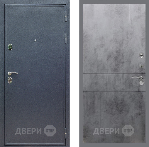Входная металлическая Дверь Стоп СИЛЬВЕР ФЛ-290 Бетон темный в Балашихе