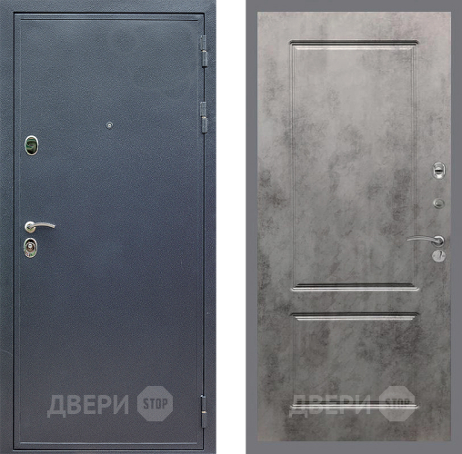Дверь Стоп СИЛЬВЕР ФЛ-117 Бетон темный в Балашихе