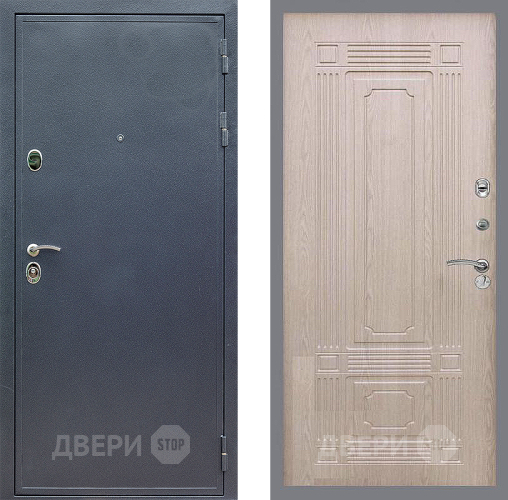 Входная металлическая Дверь Стоп СИЛЬВЕР ФЛ-2 Беленый дуб в Балашихе
