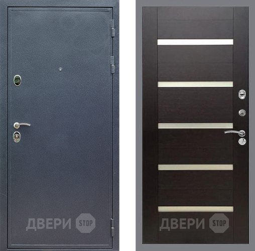 Входная металлическая Дверь Стоп СИЛЬВЕР СБ-14 венге поперечный в Балашихе