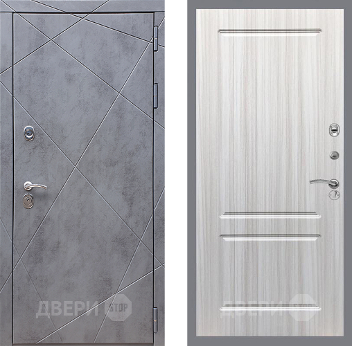 Входная металлическая Дверь Стоп Лучи ФЛ-117 Сандал белый в Балашихе
